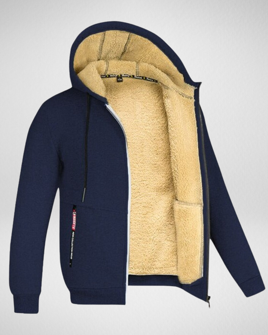 Heren Warm Winter Vest – Fleece Gevoerd - met Capuchon